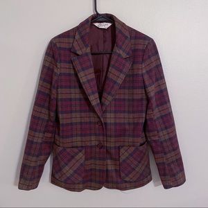 Vintage Dark Red/Plum Donovan Galvani Blazer